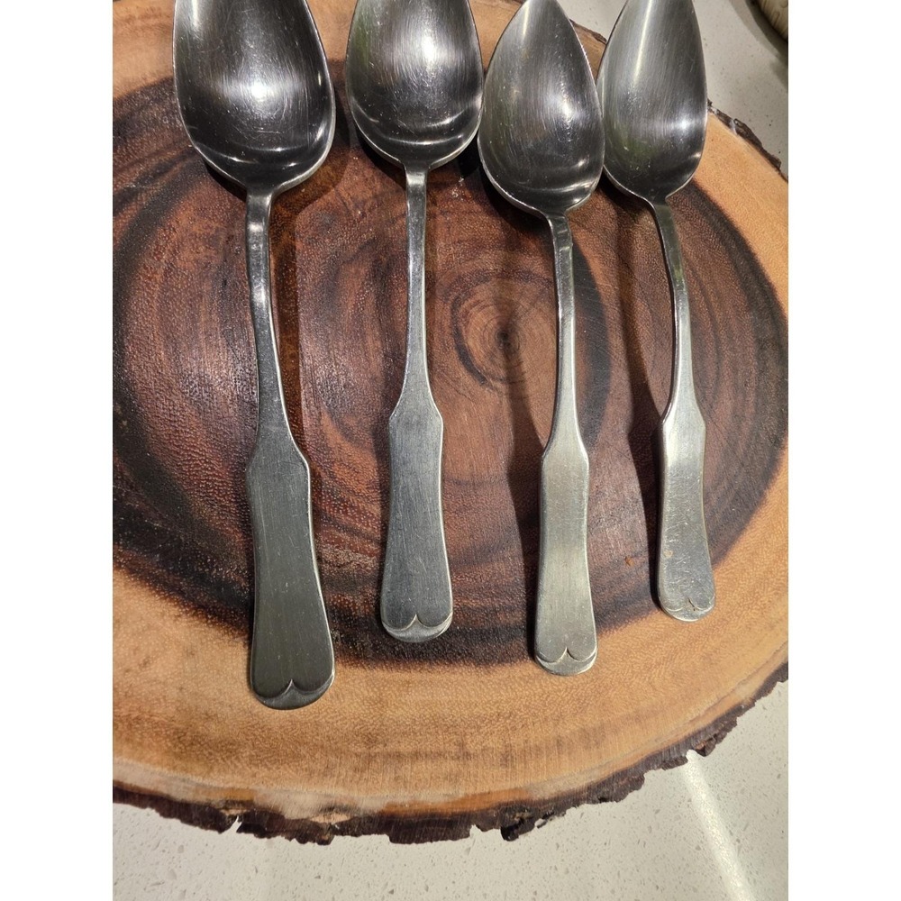 Lot Of 4 Lifetime Cutlery LCU 64 Table Spoons Stainless Vintage - Picture 2 of 14
